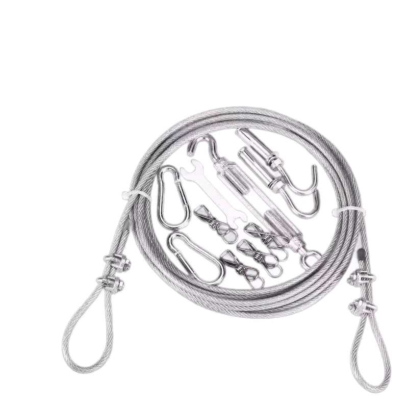 Heavy Duty Galvanized Clothesline - UV Resistant, Outdoor Rope for Drying Laundry & Bedding