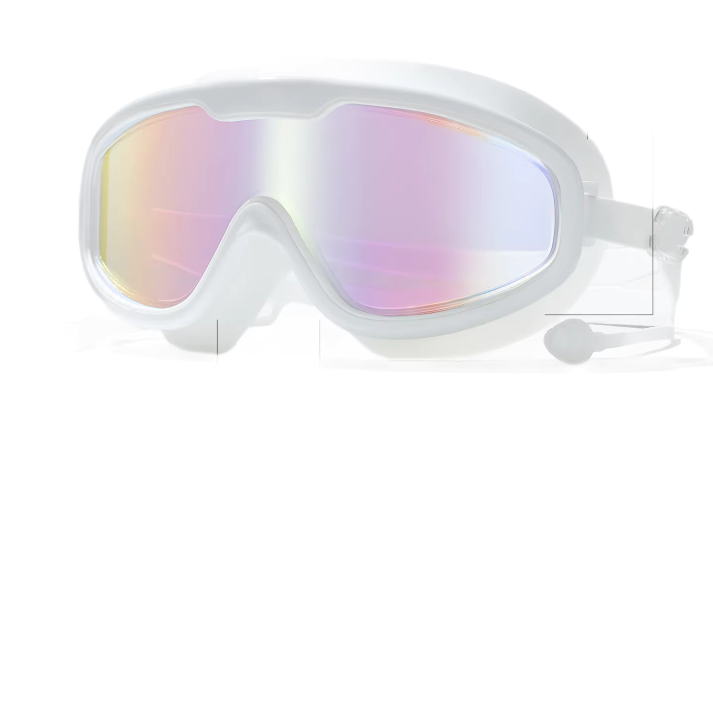 Adult Large Frame Swimming Goggles - Anti-Fog & Waterproof