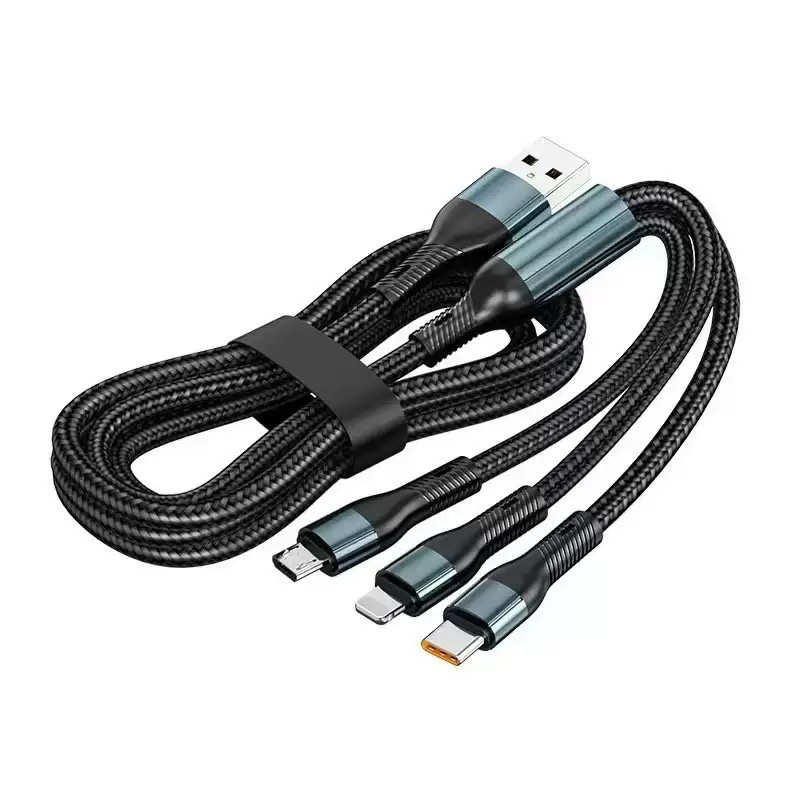 Three-in-one charging cable