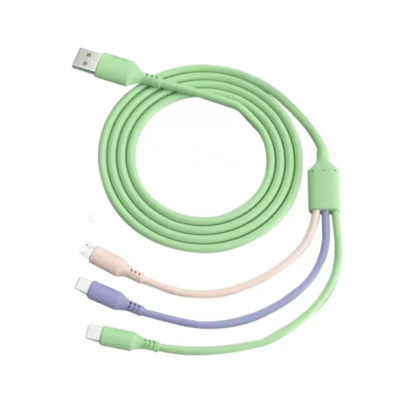 Three-in-one charging cable