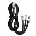 Three-in-one charging cable