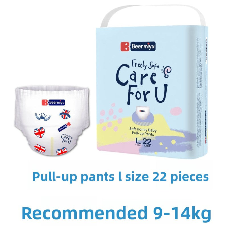 Beermiyu UK Premium Ultra Thin Breathable Baby Pull Up Diapers for Toddlers Dry Comfort Fit Leak Proof Soft Elastic Waist NB to XXXL Sizes Hypoallergenic Gentle on Sensitive Skin