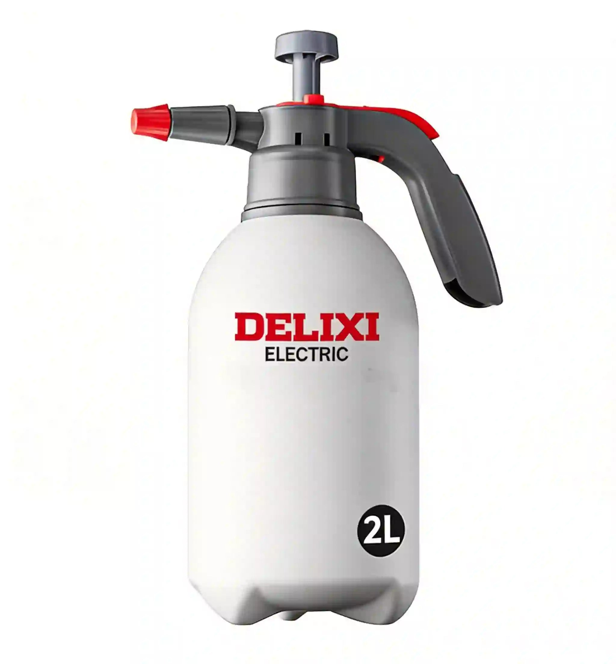 Manually press the sprayer