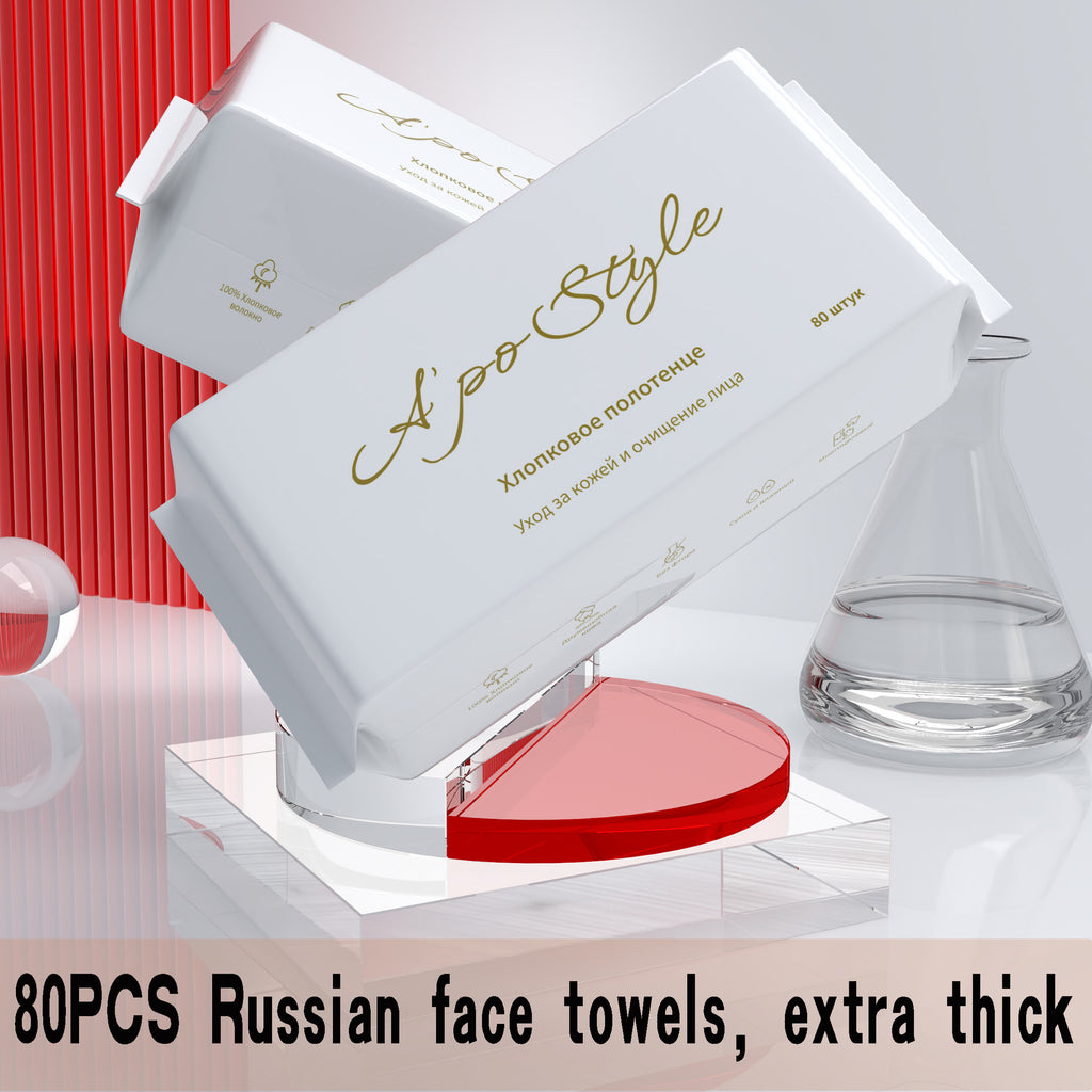 Premium Ultra Thick Disposable Facial Cleansing Cloths Soft Cotton Like Gentle Exfoliating Washcloths for Sensitive Skin No Lint No Shedding Hypoallergenic Travel Friendly Eco Friendly Packaging