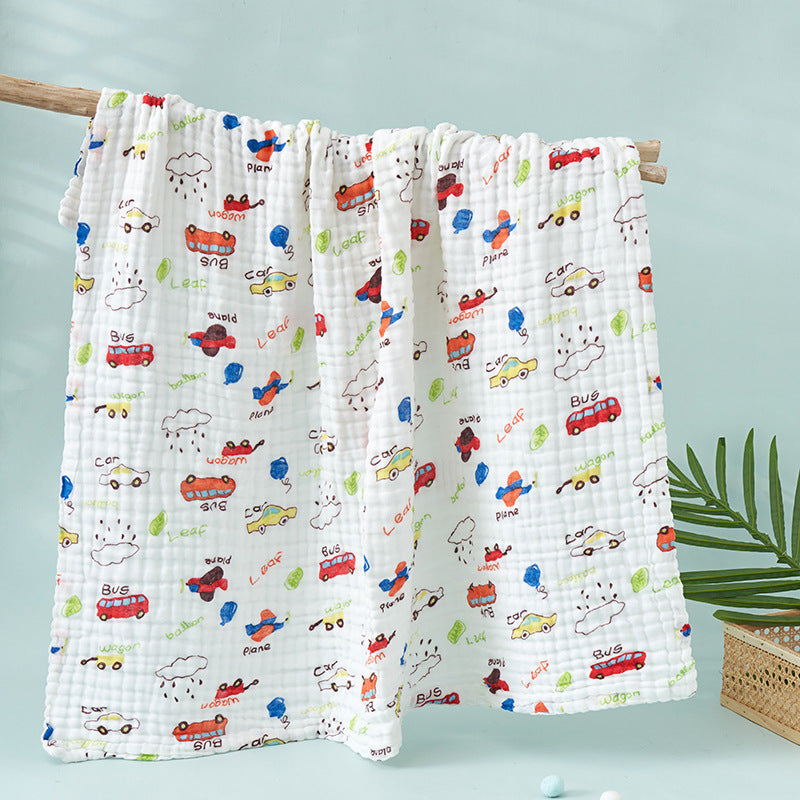 Premium 6 Layer Bubble Gauze Bath Towel for Babies and Kids Made of A Grade 100 Percent Cotton Highly Absorbent Breathable Soft Large Size Baby Blanket Bath Sheet for Newborns Toddlers and Children