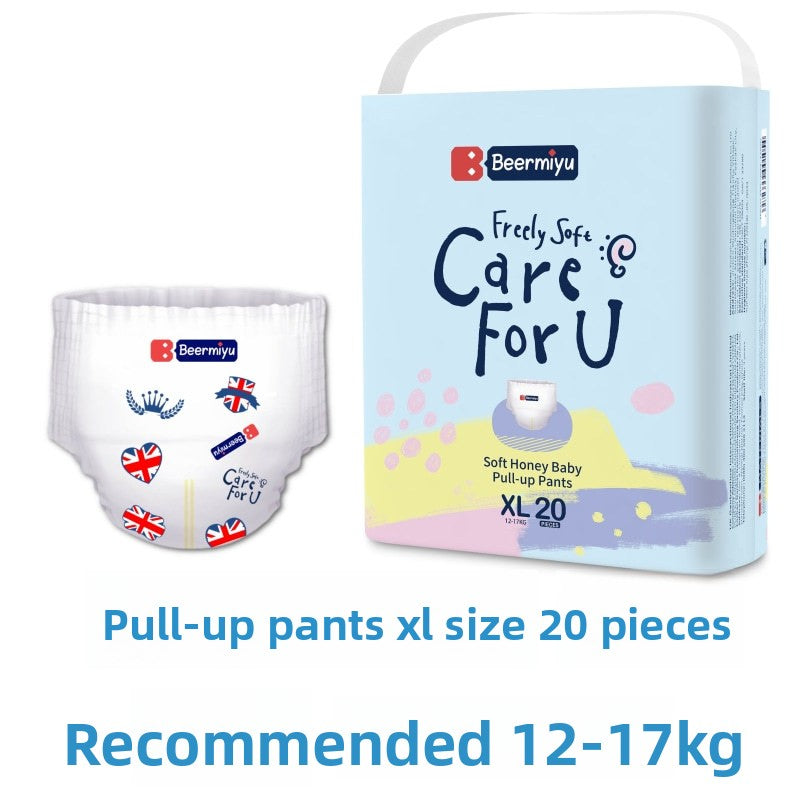 Beermiyu UK Premium Ultra Thin Breathable Baby Pull Up Diapers for Toddlers Dry Comfort Fit Leak Proof Soft Elastic Waist NB to XXXL Sizes Hypoallergenic Gentle on Sensitive Skin