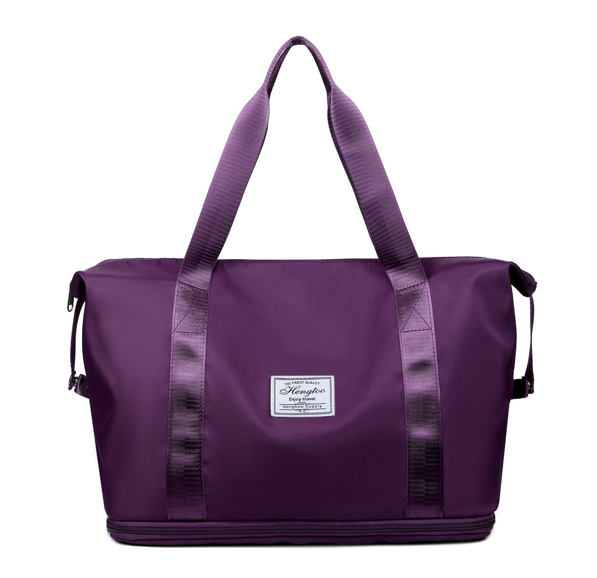 Women's Large Capacity Expandable Travel Gym Bag with Dry Wet Separation for Yoga Fitness Short Trips Mat Storage and Maternity Packing