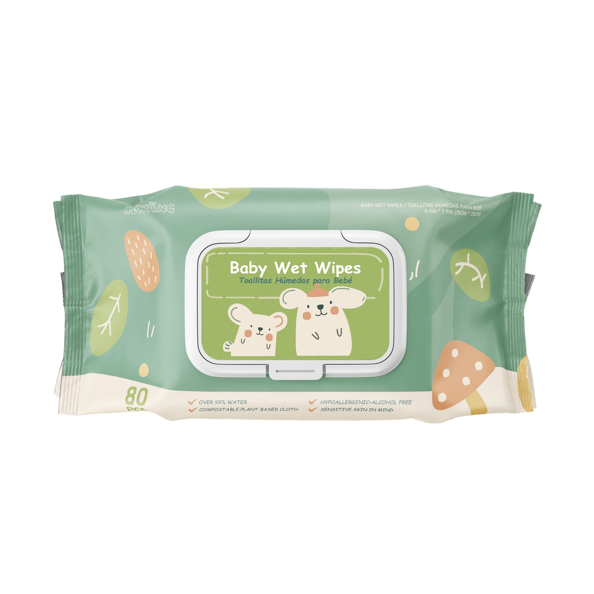 Premium Extra Thick Baby Wipes 80 Count Large Pack Gentle Hypoallergenic Cleansing Wipes for Face Hands and Diaper Area Safe for Newborns Sensitive Skin Pediatrician Tested