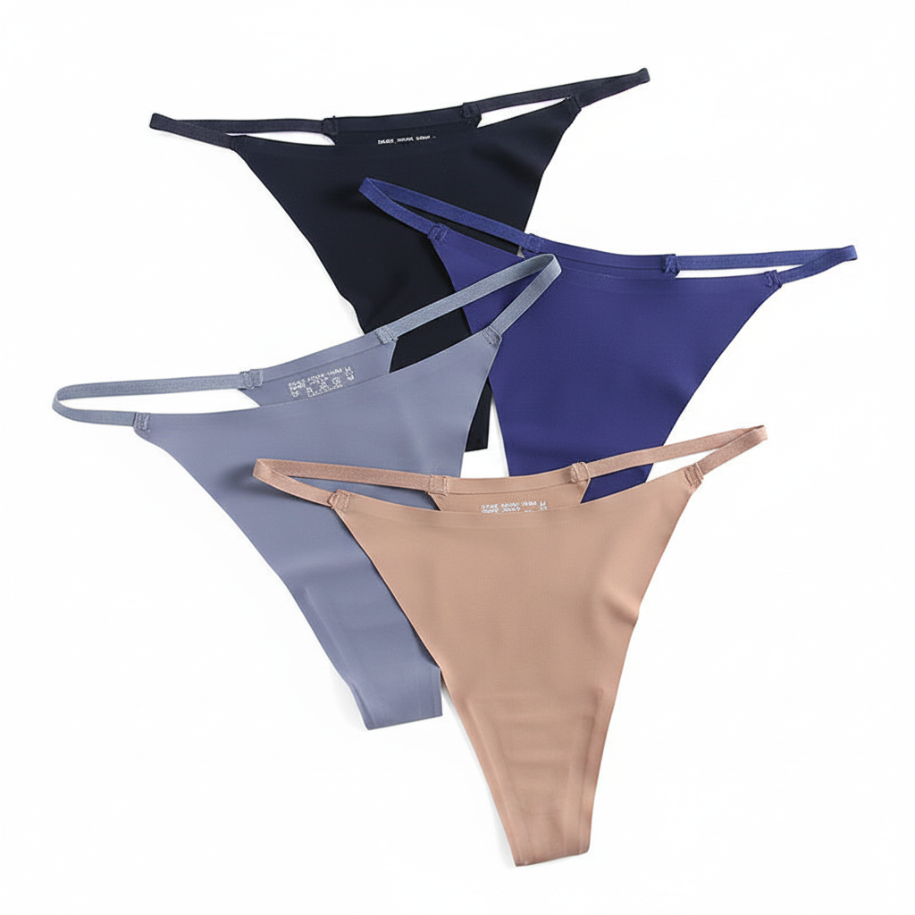 Women's Seamless Thong Underwear Low Waist Thin Belt Sexy Soft Breathable Sports T-Back Panties Hot Selling