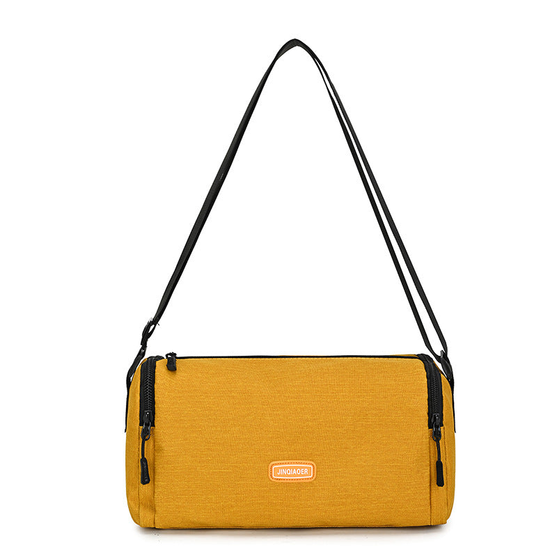 Spring New Women Nylon Crossbody Bag Plaid Pattern Commuter Lunch Bag Casual Unisex Fashion Shoulder Bag Lightweight Durable Water Resistant Everyday Purse for Work School Travel