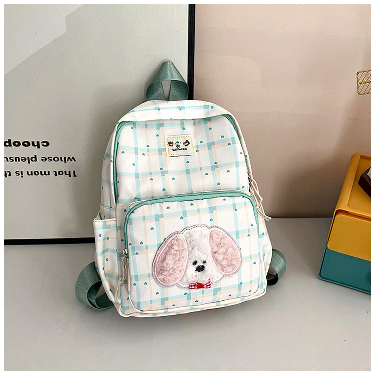 Mkoba Kubwa Wenye Uzito Mwepesi kwa Wanafunzi na Wasafiri Mtindo wa Kikorea Muundo wa Katuni Mzuri wa Kudumu wa Shule Unaostahimili Maji Ulio na Mikanda Nyingi Iliyounganishwa Ergonomic