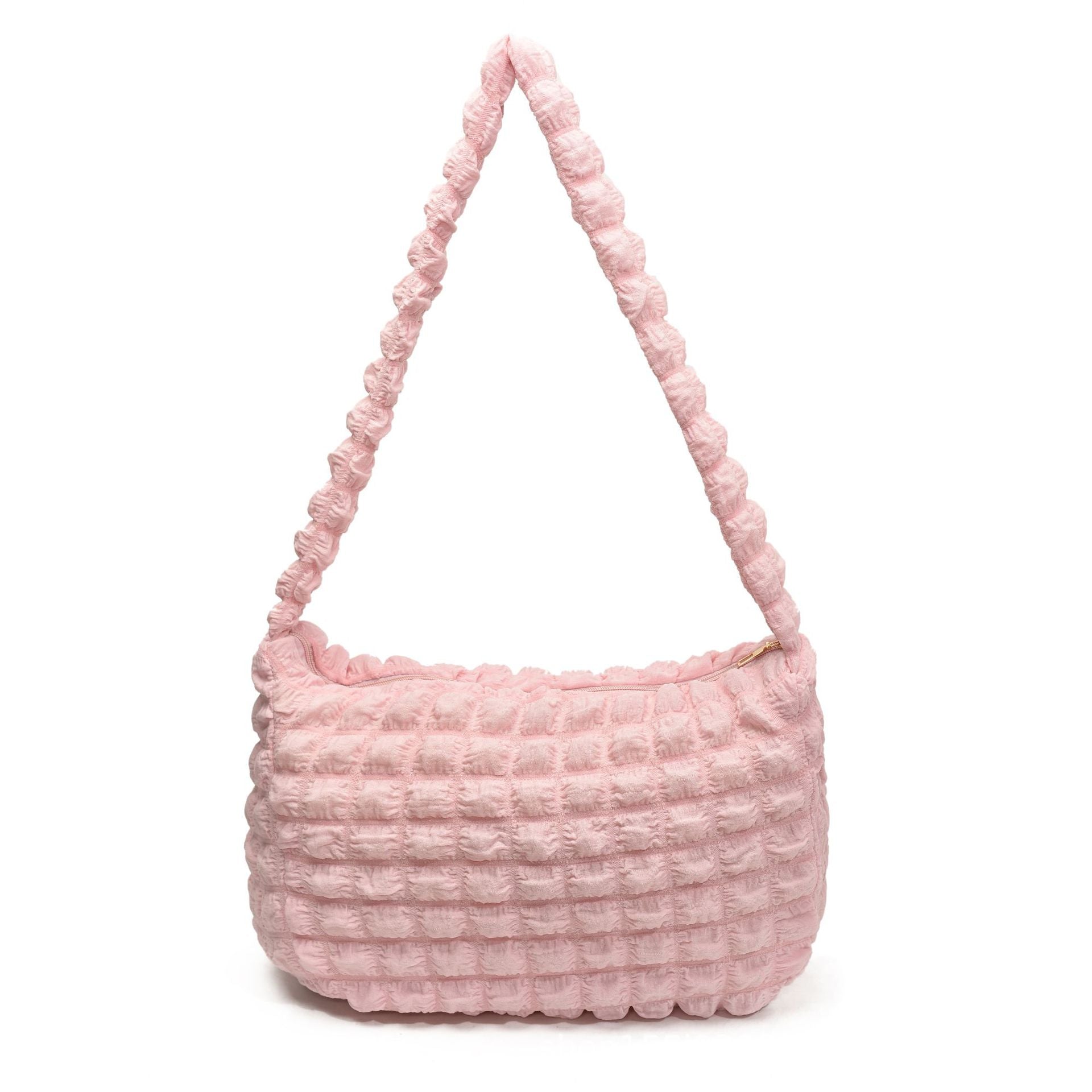Soft Cloud Puff Fold Crossbody Bag for Women Large Capacity Stylish Casual Office Commuter Shoulder Bag Trendy Overseas Fashion Designer Handbag Lightweight Comfortable Everyday Use