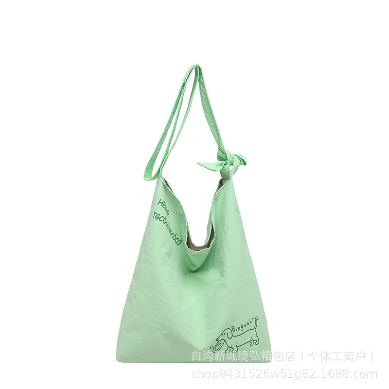 Summer New Dopamine Color Small Fresh Large Capacity Women Casual Crossbody Shoulder Bag Stylish Versatile Tote Bag for Daily Use Travel Work School