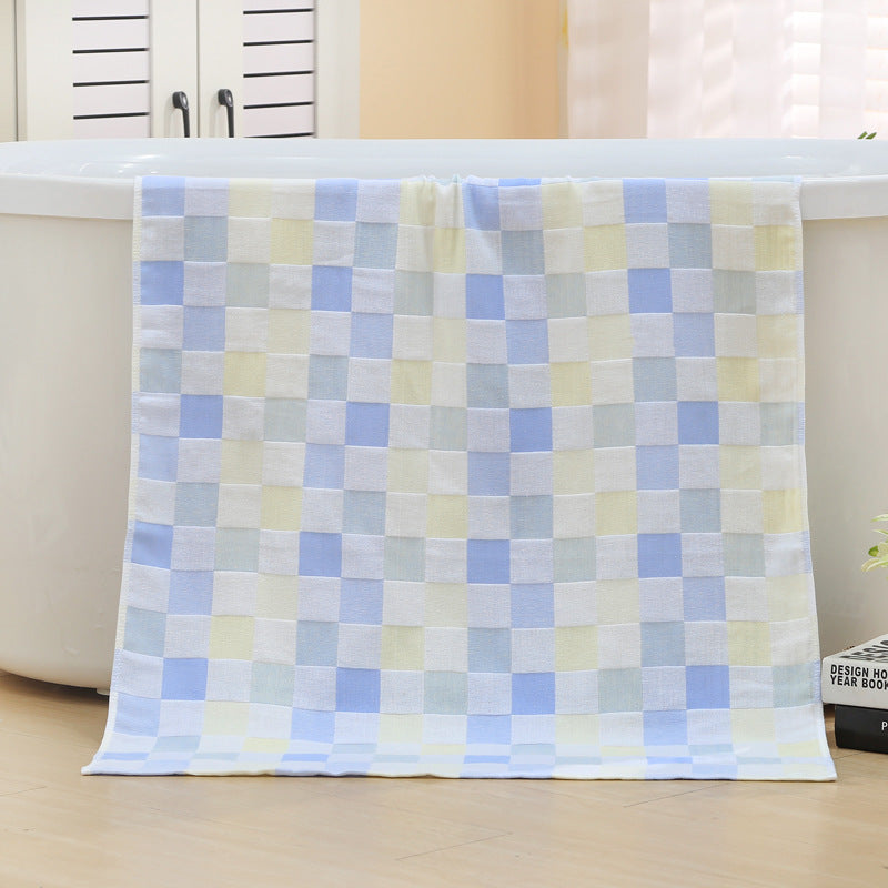 High Absorbency Double Layer Gauze Bath Towel 70x140 cm Soft Skin Friendly for Adults Kids Babies Quick Dry Lightweight Cotton Bath Sheet Wholesale Bulk Supply