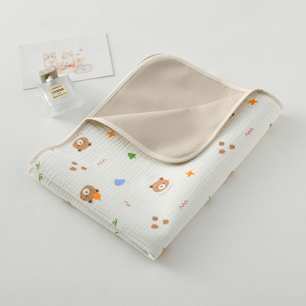 Premium Washable Baby Diaper Pad Made of 100% Organic Cotton A Grade Soft Waterproof Breathable for Newborns Toddlers All Seasons Use as Bedding Mat Nursing Pad Postpartum Leak Protection