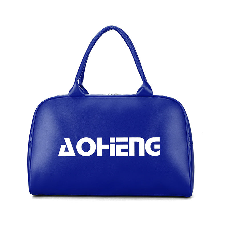 Wholesale Unisex Sports Gym Bag Made of Durable PU Leather with Dry Wet Separation Compartment Ideal for Short Trips Fitness Training and Daily Use Customizable with Personalized Printing Option