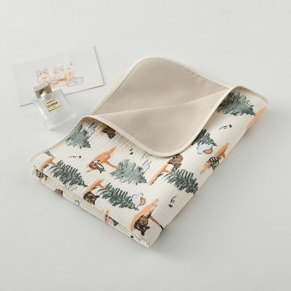 Premium Washable Baby Diaper Pad Made of 100% Organic Cotton A Grade Soft Waterproof Breathable for Newborns Toddlers All Seasons Use as Bedding Mat Nursing Pad Postpartum Leak Protection