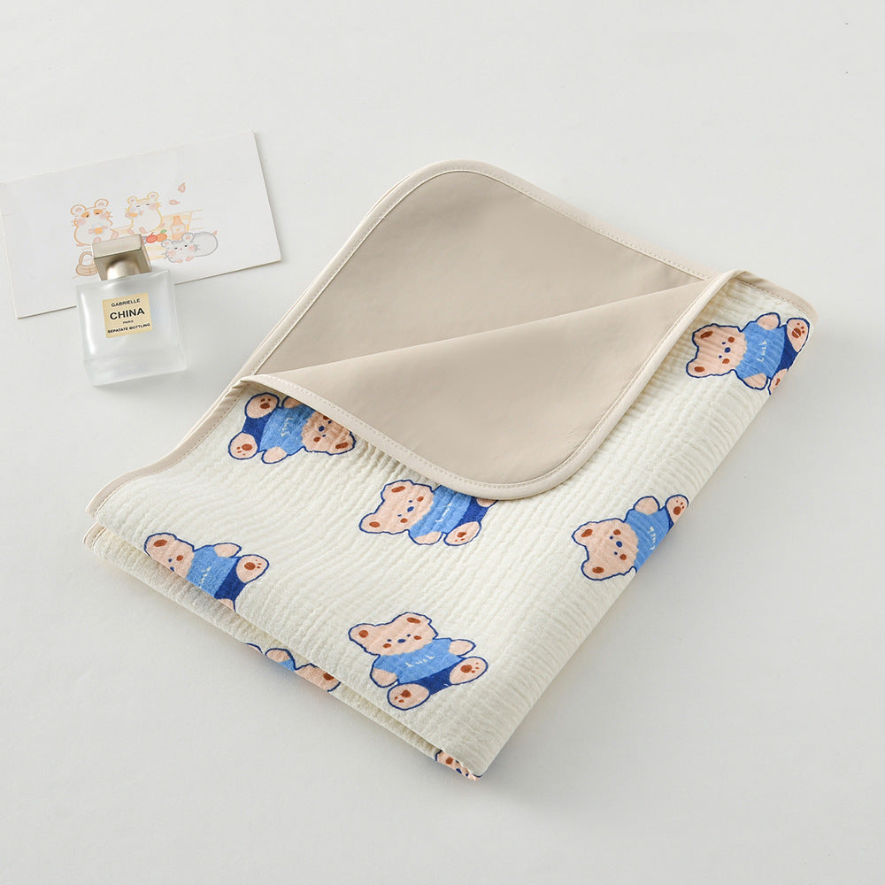 Premium Washable Baby Diaper Pad Made of 100% Organic Cotton A Grade Soft Waterproof Breathable for Newborns Toddlers All Seasons Use as Bedding Mat Nursing Pad Postpartum Leak Protection