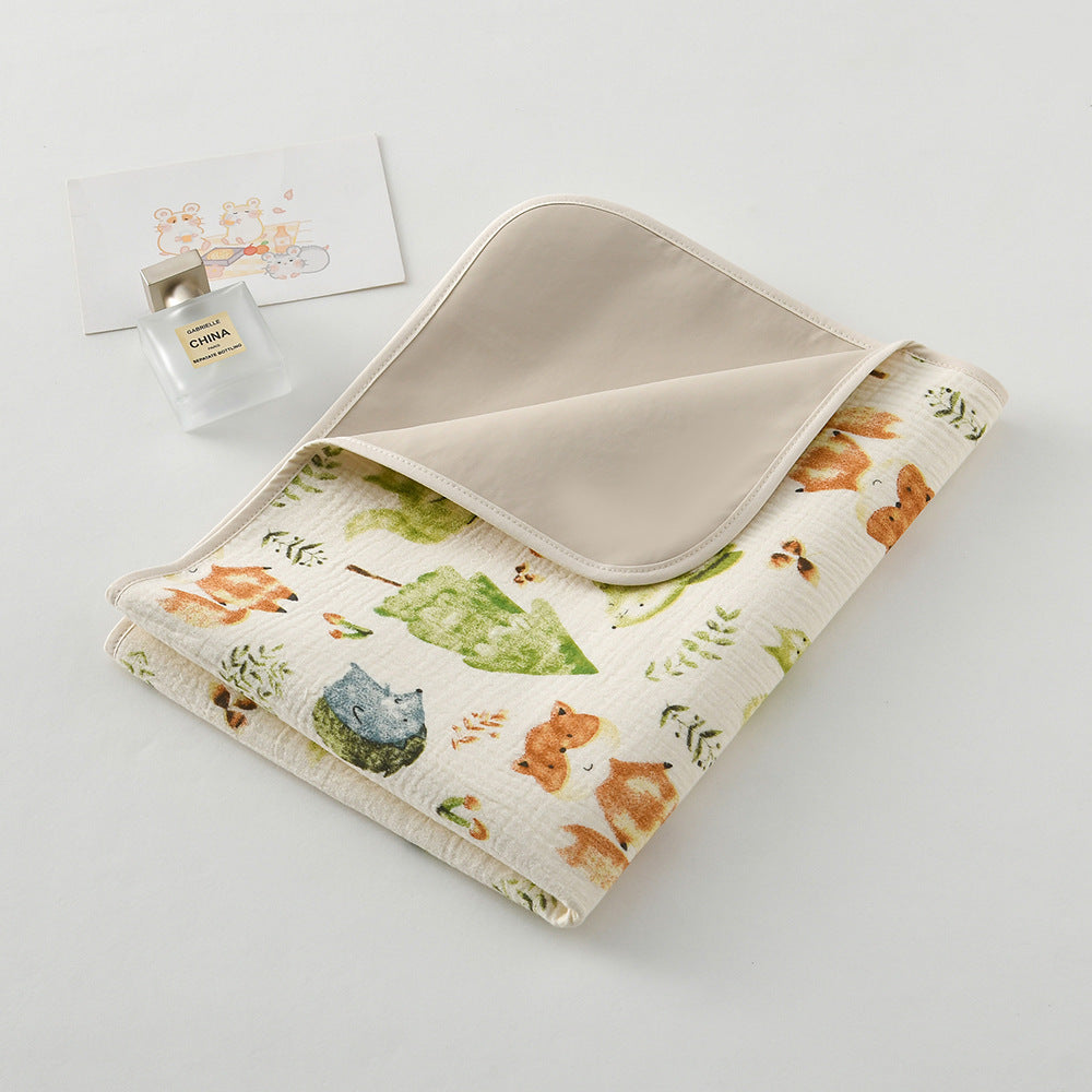 Premium Washable Baby Diaper Pad Made of 100% Organic Cotton A Grade Soft Waterproof Breathable for Newborns Toddlers All Seasons Use as Bedding Mat Nursing Pad Postpartum Leak Protection