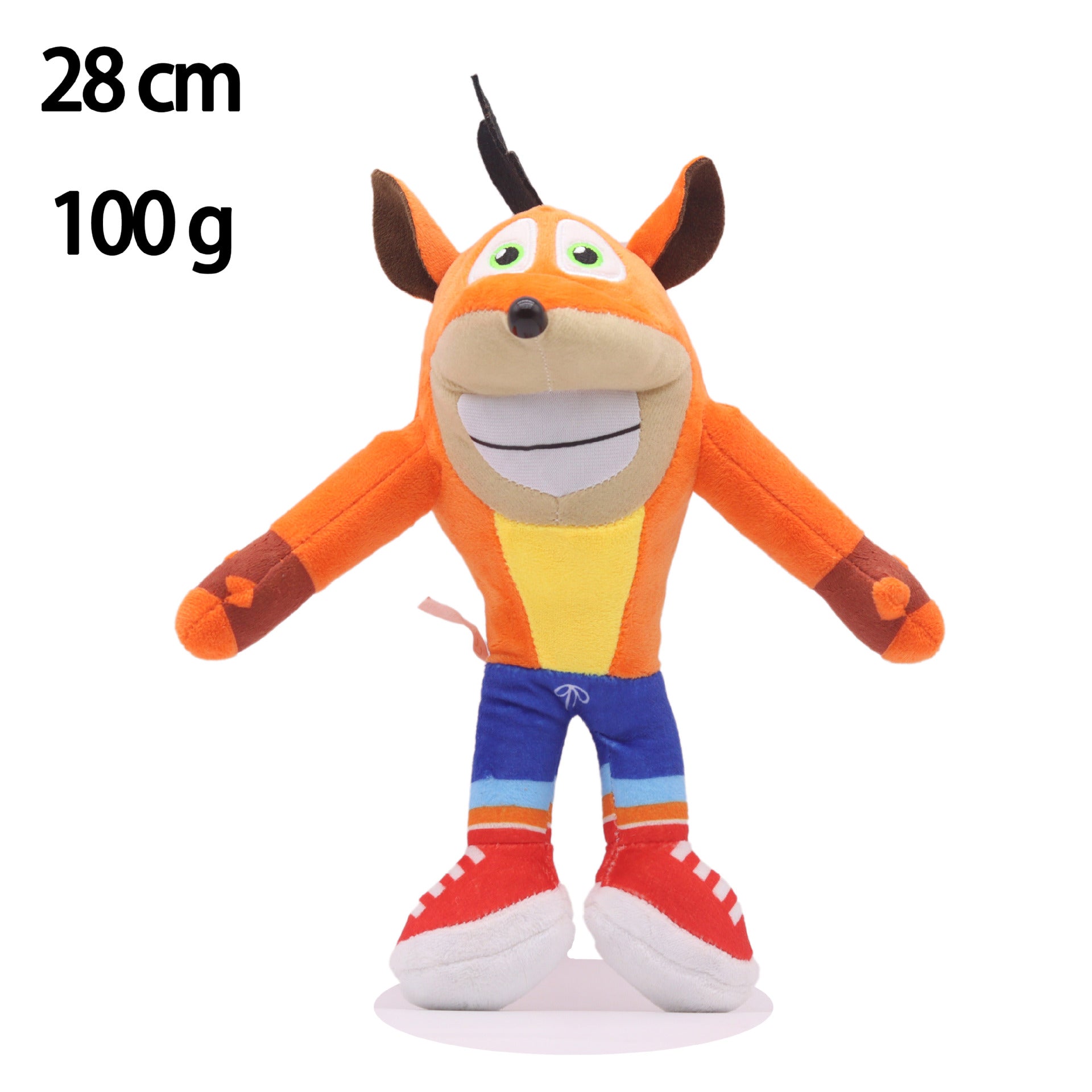 Crash Bandicoot Plush Toy Official Licensed Soft Stuffed Animal Doll from Crash Bandicoot Naughty Dog PlayStation Classic Video Game Trilogy Collection for Kids Adults Collectors