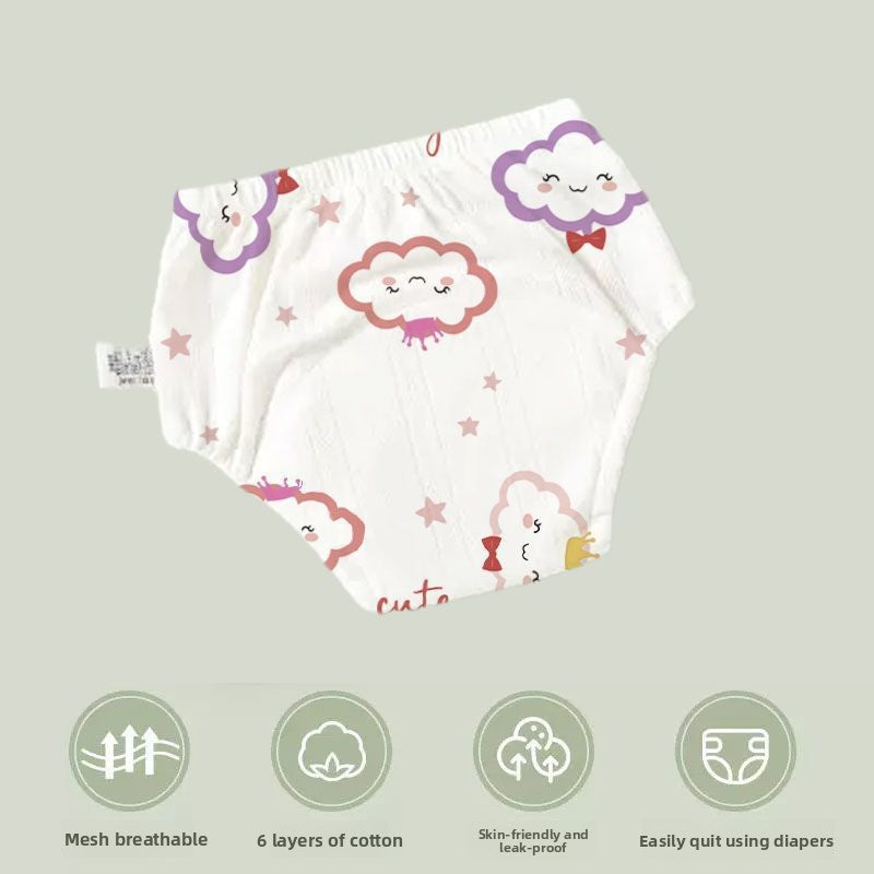 Reusable Washable Potty Training Pants for Toddlers Boys and Girls Winter Warm Breathable Diaper Free Underwear for Toilet Learning Leak Proof Absorbent Night Day Use