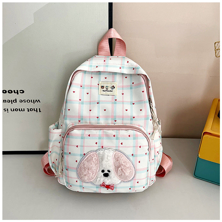 Mkoba Kubwa Wenye Uzito Mwepesi kwa Wanafunzi na Wasafiri Mtindo wa Kikorea Muundo wa Katuni Mzuri wa Kudumu wa Shule Unaostahimili Maji Ulio na Mikanda Nyingi Iliyounganishwa Ergonomic