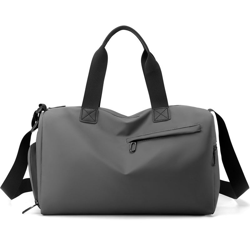 Men's Large Capacity Waterproof Sports Gym Bag for Short Trips with Dry Wet Separation Compartment Durable Travel Fitness Swimming Training Carry All Bag with Multiple Pockets and Adjustable Shoulder
