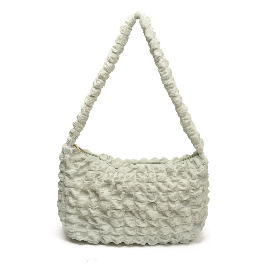 Soft Cloud Puff Fold Crossbody Bag for Women Large Capacity Stylish Casual Office Commuter Shoulder Bag Trendy Overseas Fashion Designer Handbag Lightweight Comfortable Everyday Use