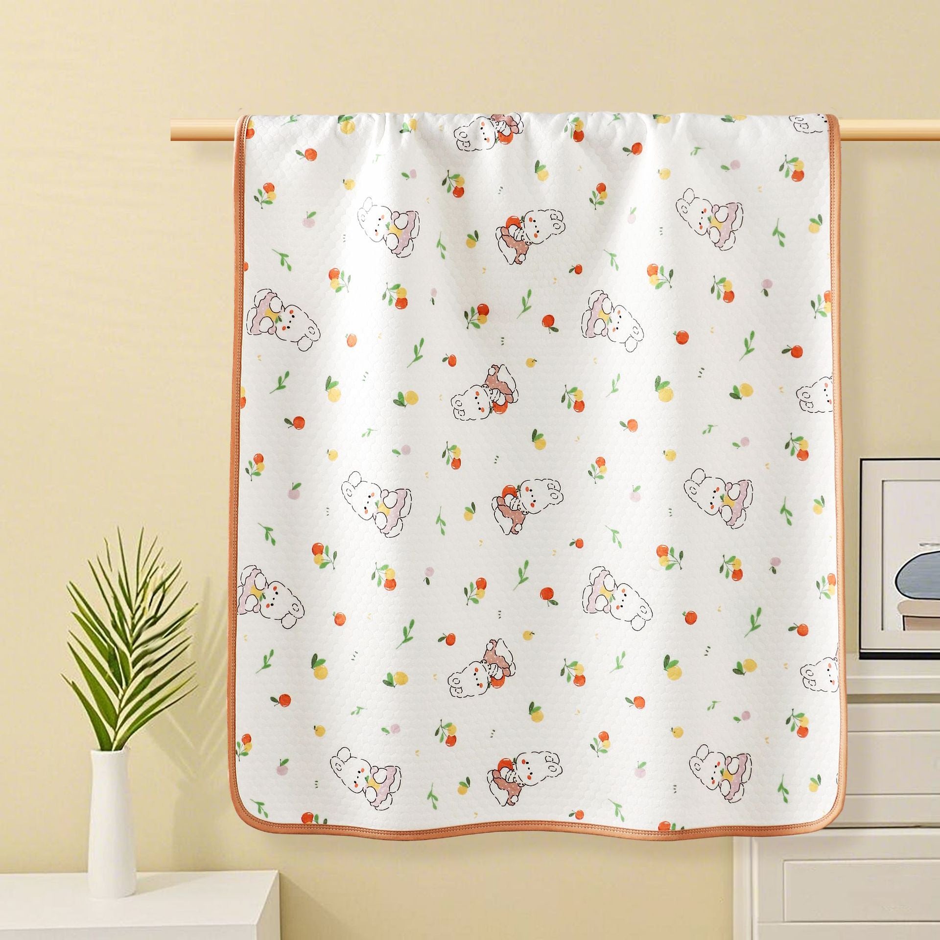 Extra Large Washable Waterproof Baby Diaper Changing Pad for Newborns Toddlers with Super Absorbent Quick Dry Fabric Bed Sheet Style Mat for Crib Nursery Stroller Travel