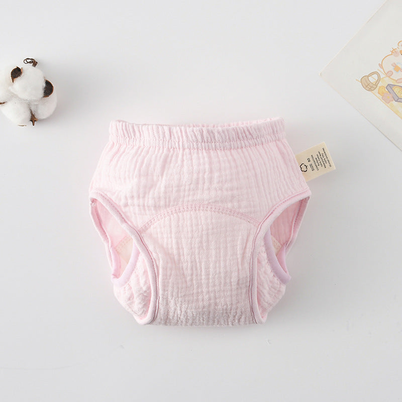Premium Korean Style Baby Gauze Diaper Liners Reusable Cloth Diaper Covers Training Pants Breathable Soft Cotton Leak Proof Absorbent for Newborns Toddlers