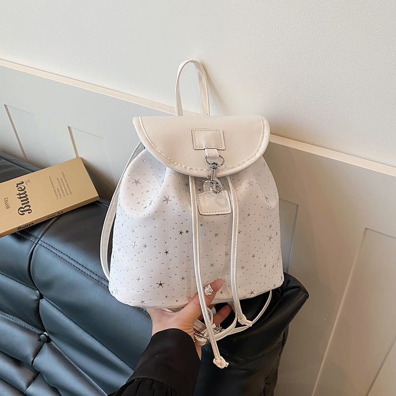 2026 New Fashionable Minimalist Casual Backpack for Women Soft Texture Lightweight Korean Style College Student Daily Commuting Bag Trendy Unisex Design Durable Water Resistant Travel School Office Us