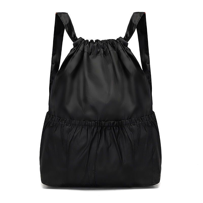 Women Lightweight Nylon Drawstring Backpack Large Capacity Mom Bag Casual Everyday Use Travel Hiking Gym School Commuting Trendy Minimalist Design Durable Water Resistant Easy Carry