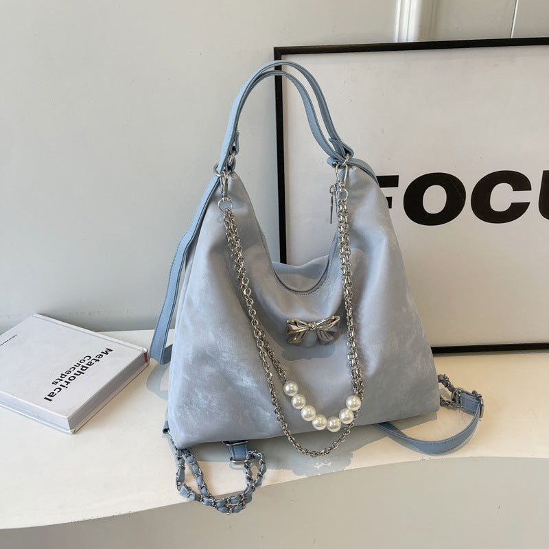 2026 Large Capacity Women Casual Tote Bag for Spring Summer Work Commuting College Students Versatile Shoulder Crossbody Handheld Purse Lightweight Fashionable Everyday Use Minimalist Design