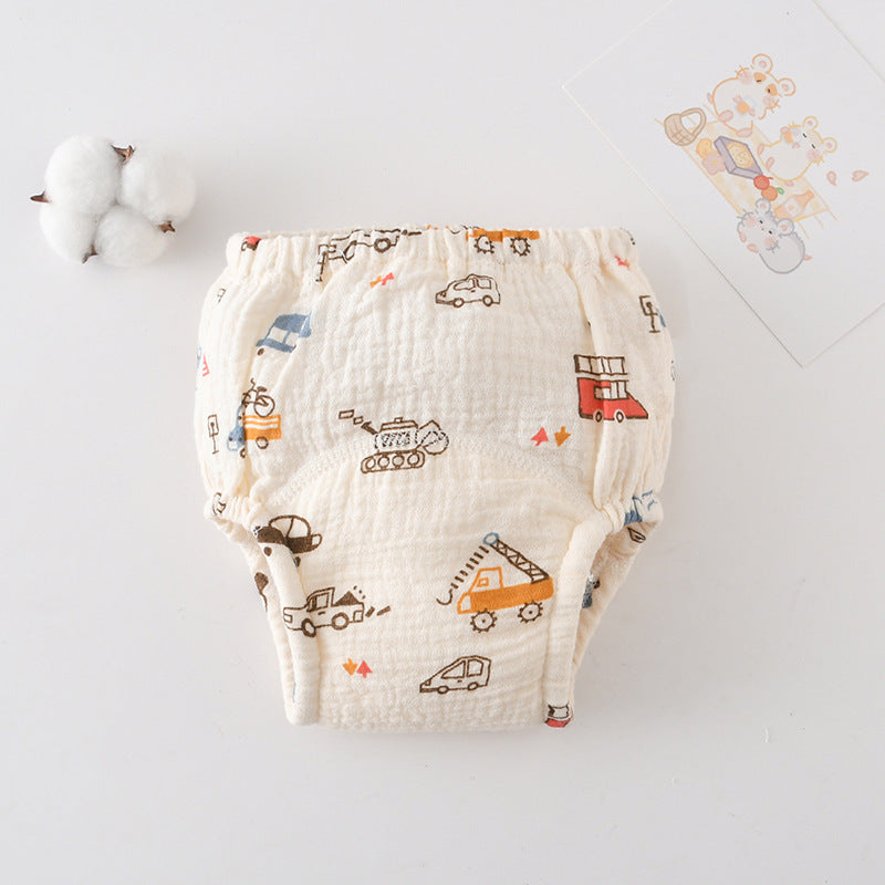 Premium 100% Cotton Korean Style Potty Training Pants for Babies Soft Breathable Absorbent Leak Proof Diaper Alternative with Gentle Elastic Waist and Eco Friendly A Grade Fabric