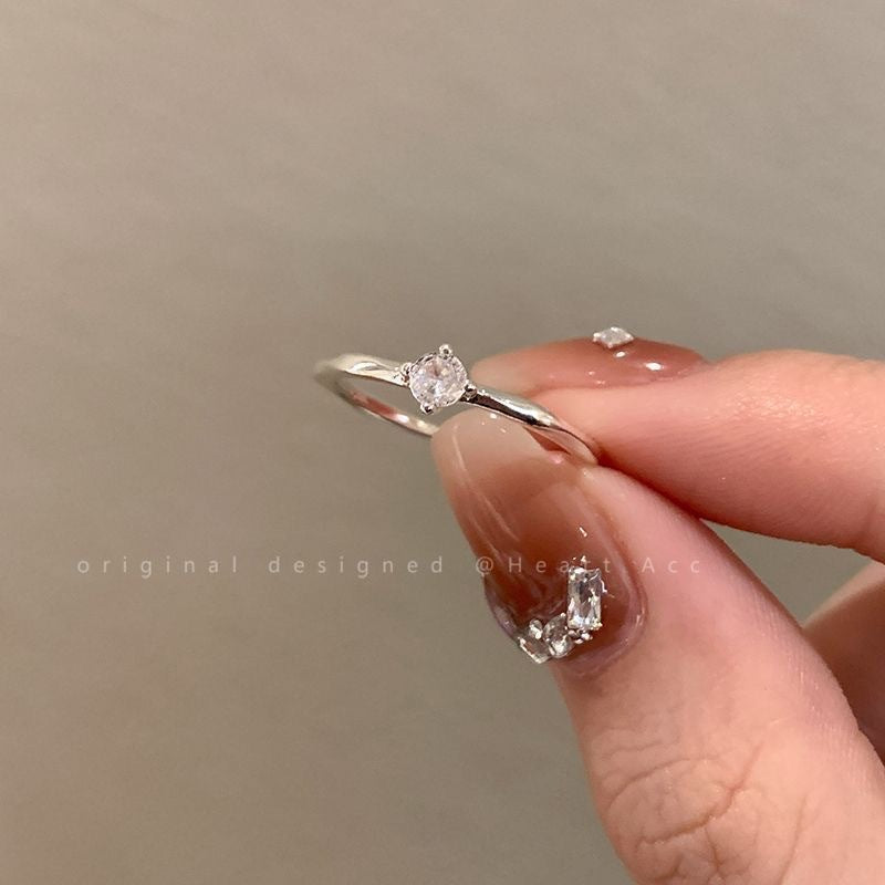 Butterfly Shaped Zircon Adjustable Ring for Women 2025 New Trendy Minimalist Luxury Delicate Stackable Fashion Ring Elegant Small Batch Design Sophisticated Everyday Wear