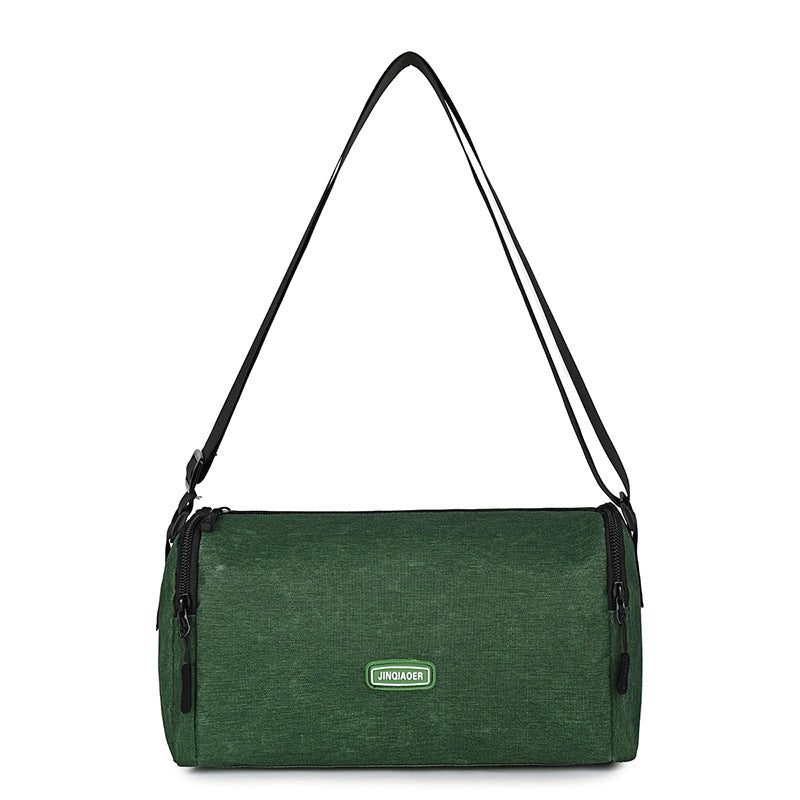 Spring New Women Nylon Crossbody Bag Plaid Pattern Commuter Lunch Bag Casual Unisex Fashion Shoulder Bag Lightweight Durable Water Resistant Everyday Purse for Work School Travel