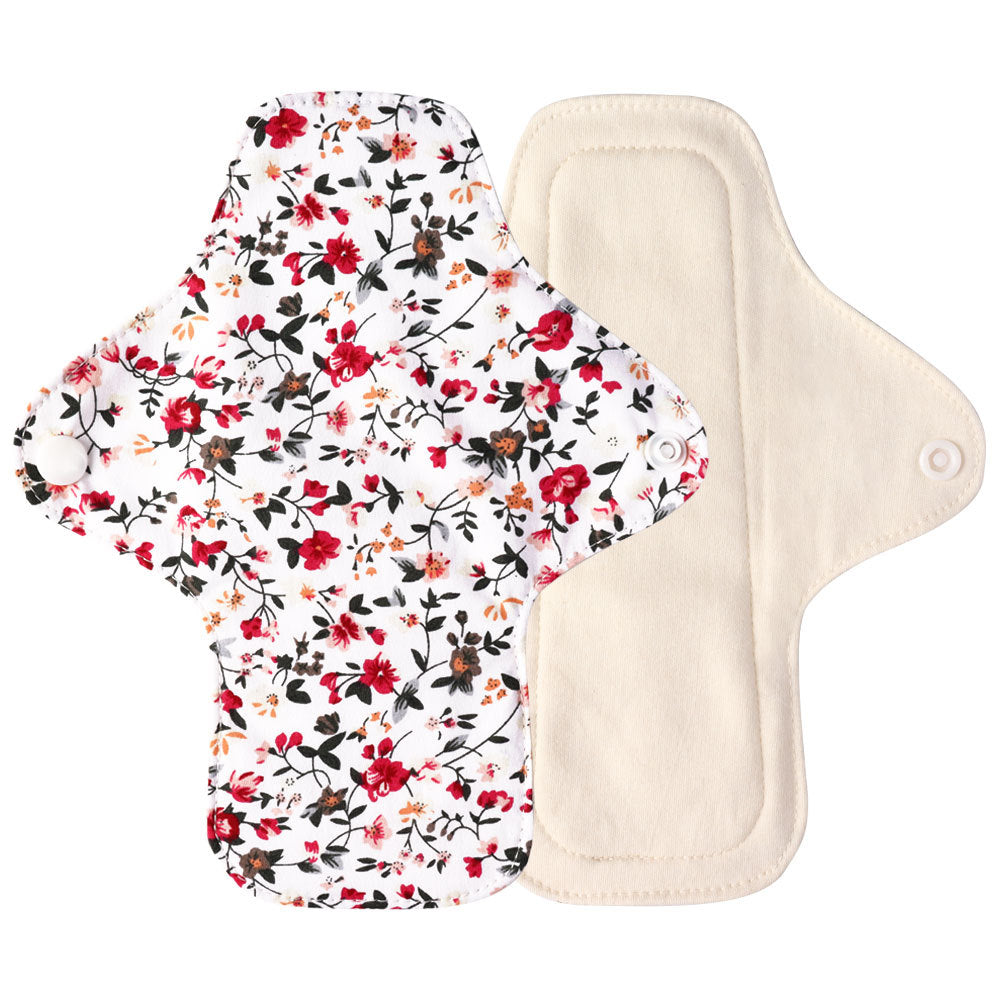 Organic Cotton Washable Panty Liners for Women Menstrual Period Light Flow Protection Reusable Eco Friendly Soft Breathable Hygienic Daily Use for Teens Adults Seniors Incontinence Care