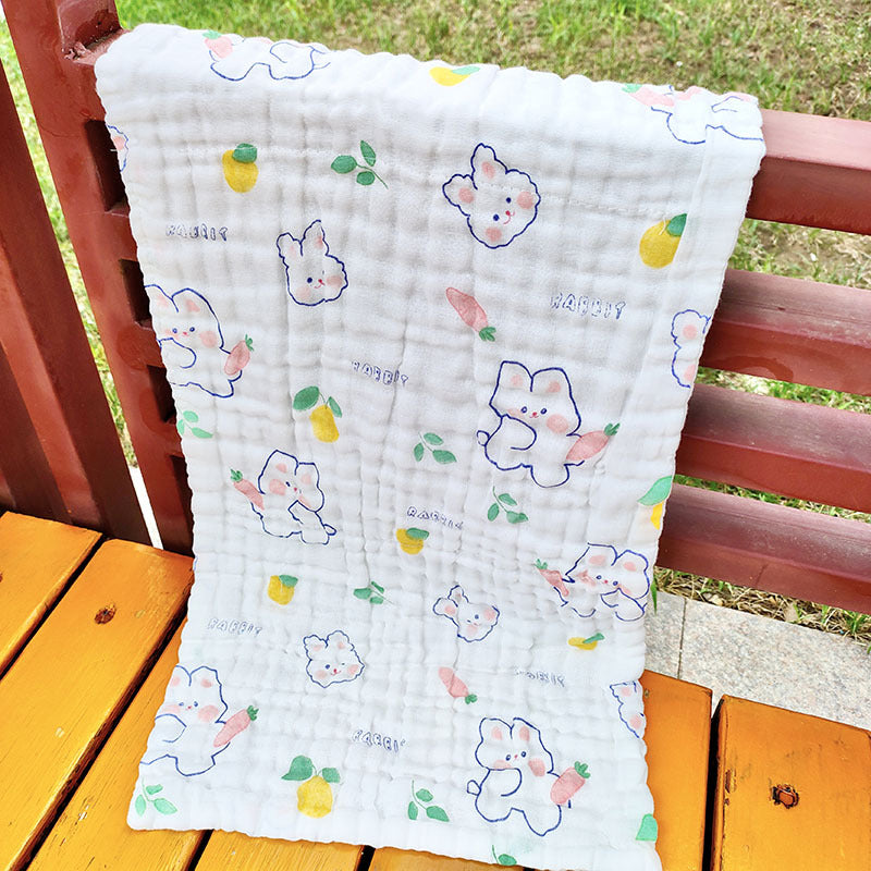 Premium 6 Layer High Density 100 Percent Cotton Gauze Face Towel for Adults Soft Absorbent Bath Towel 35x75 cm Ideal for Facial Care Body Drying and Gift Giving