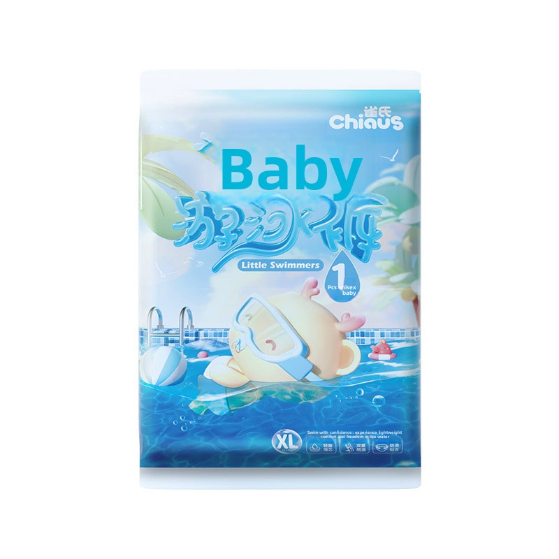 Qis Baby Swim Diapers Disposable Waterproof Pull Up Training Pants for Toddlers and Infants Swimming Pool Beach Activities Leak Proof Absorbent Reusable Style Design Wholesale Bulk Pack